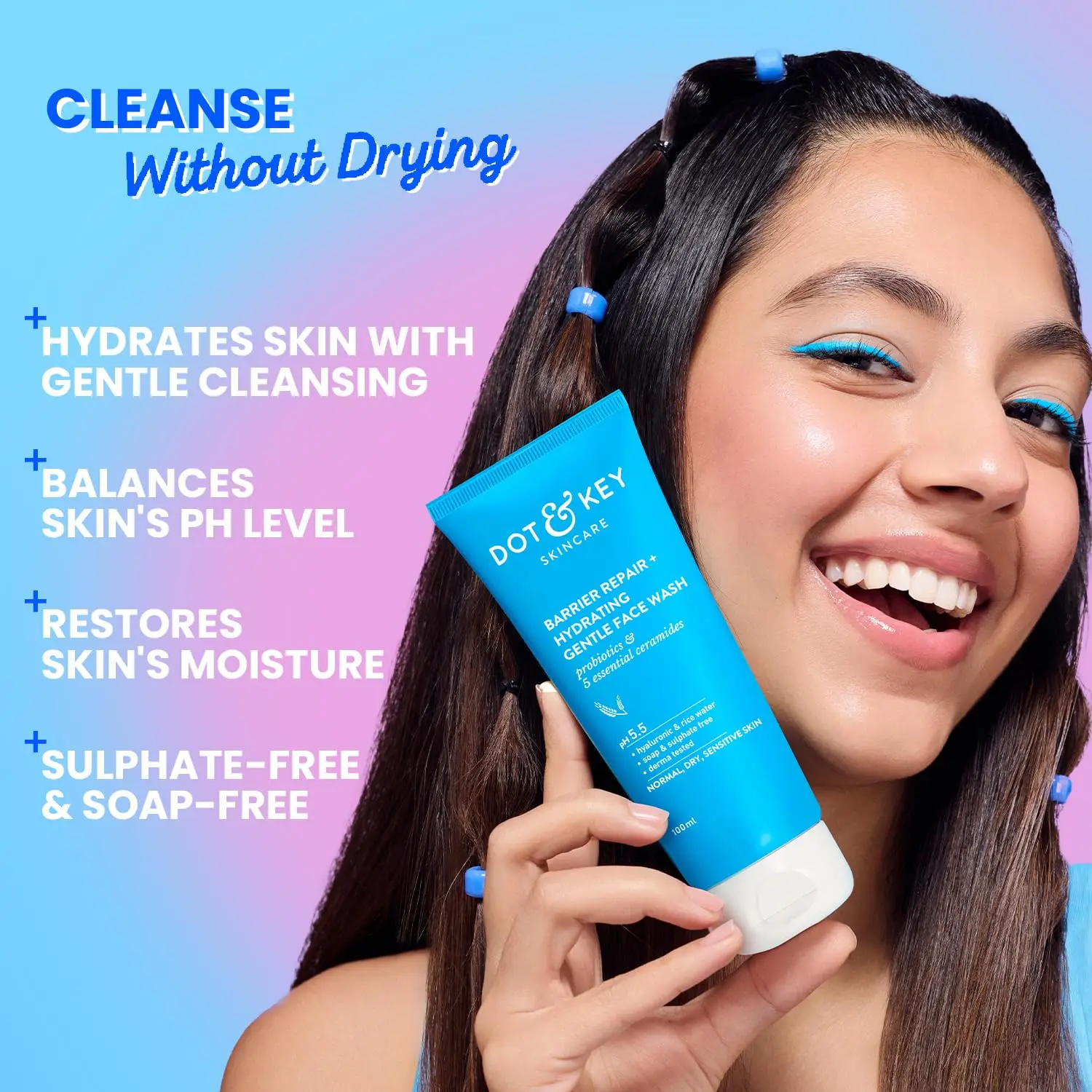 DOT & KEY Barrier Repair + Hydrating Gentle Face Wash