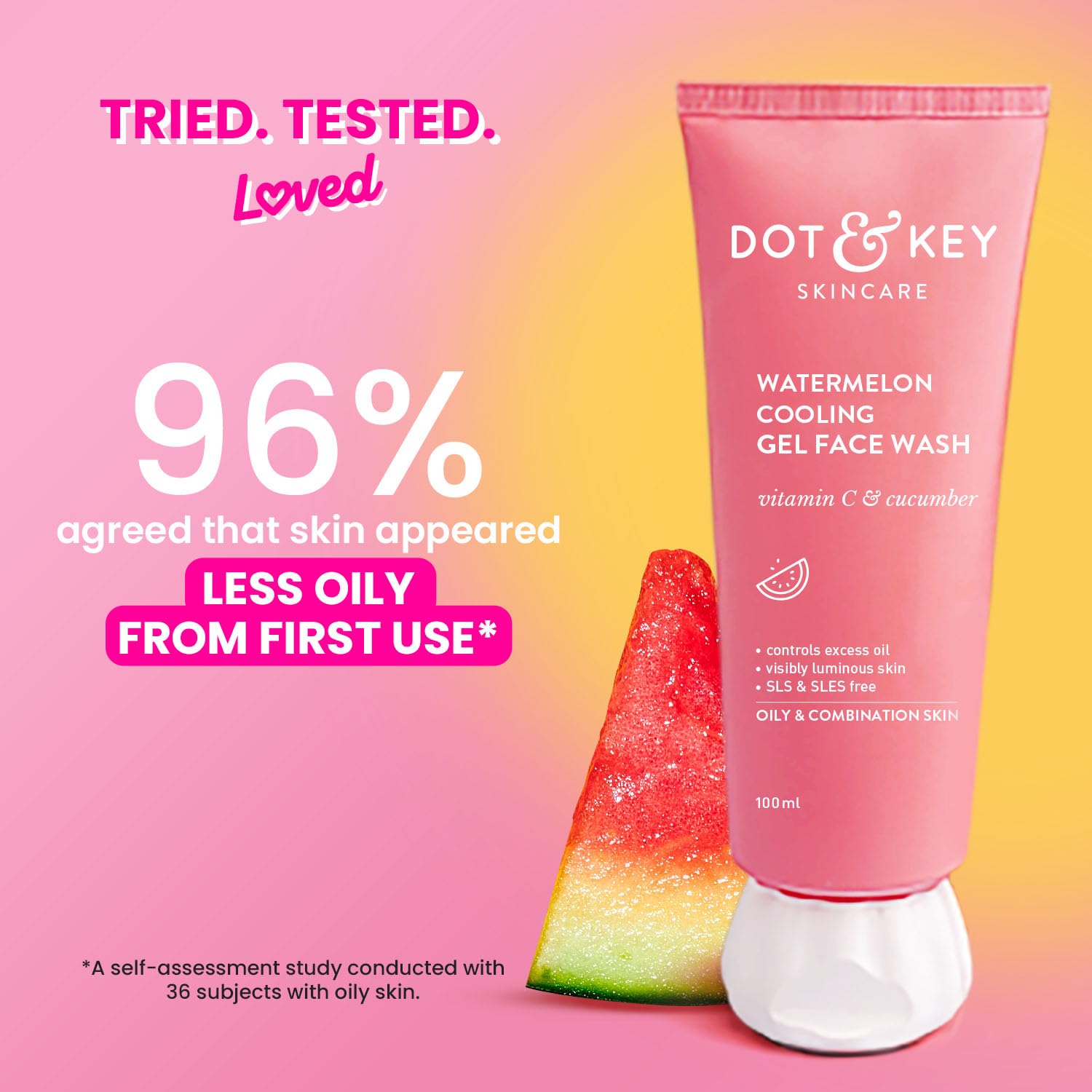 Dot & Key Watermelon Cooling Gel Face Wash