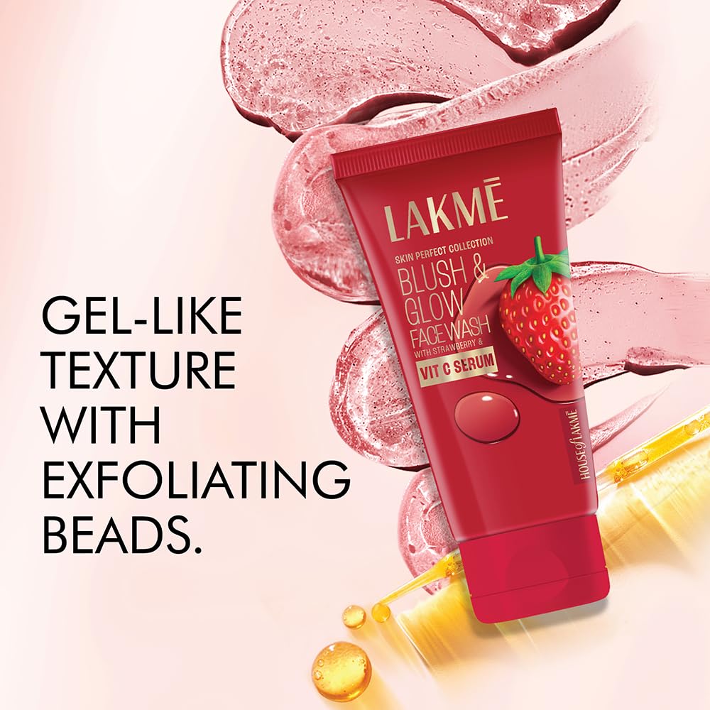 Lakme Blush & Glow Strawberry Freshness Gel Face Wash
