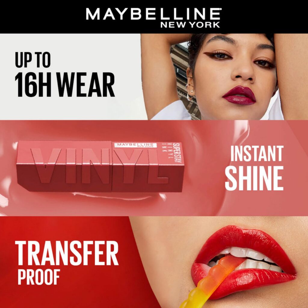 Maybelline New York Superstay Vinyl Ink Liquid High-Glossy Lipstick