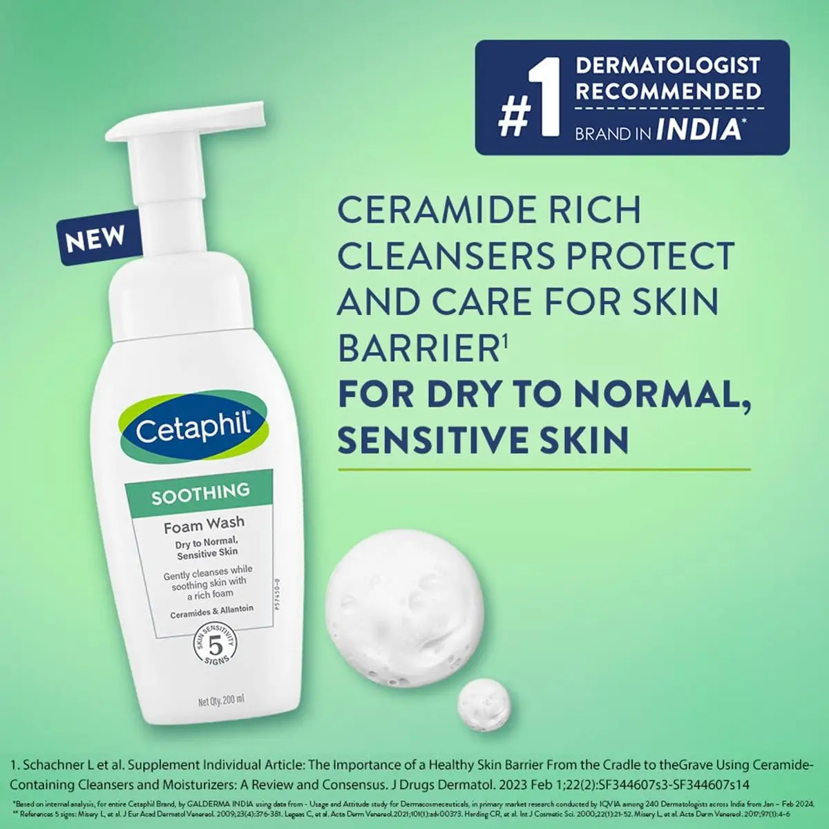 Cetaphil Soothing Foam Face Wash