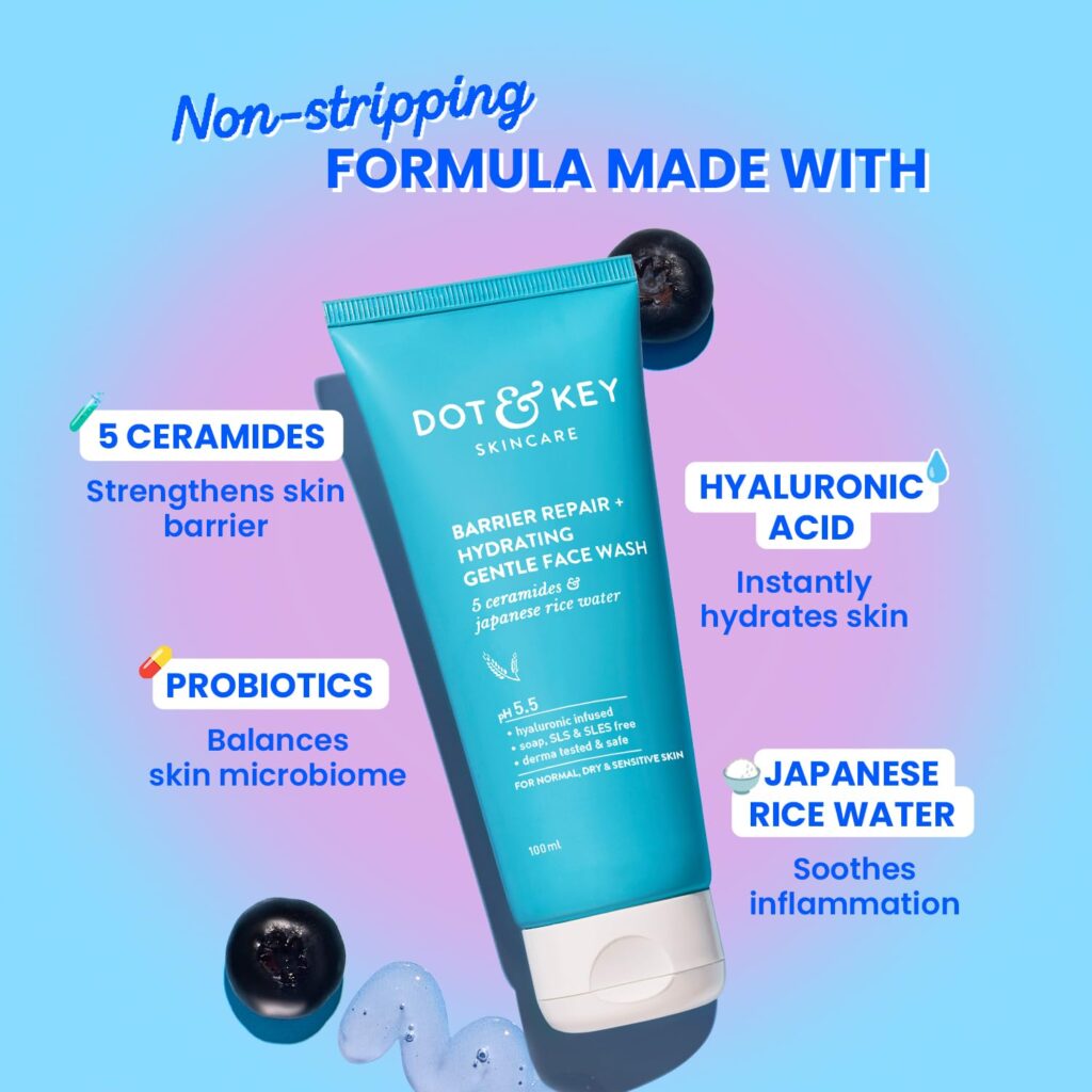 DOT & KEY Barrier Repair + Hydrating Gentle Face Wash