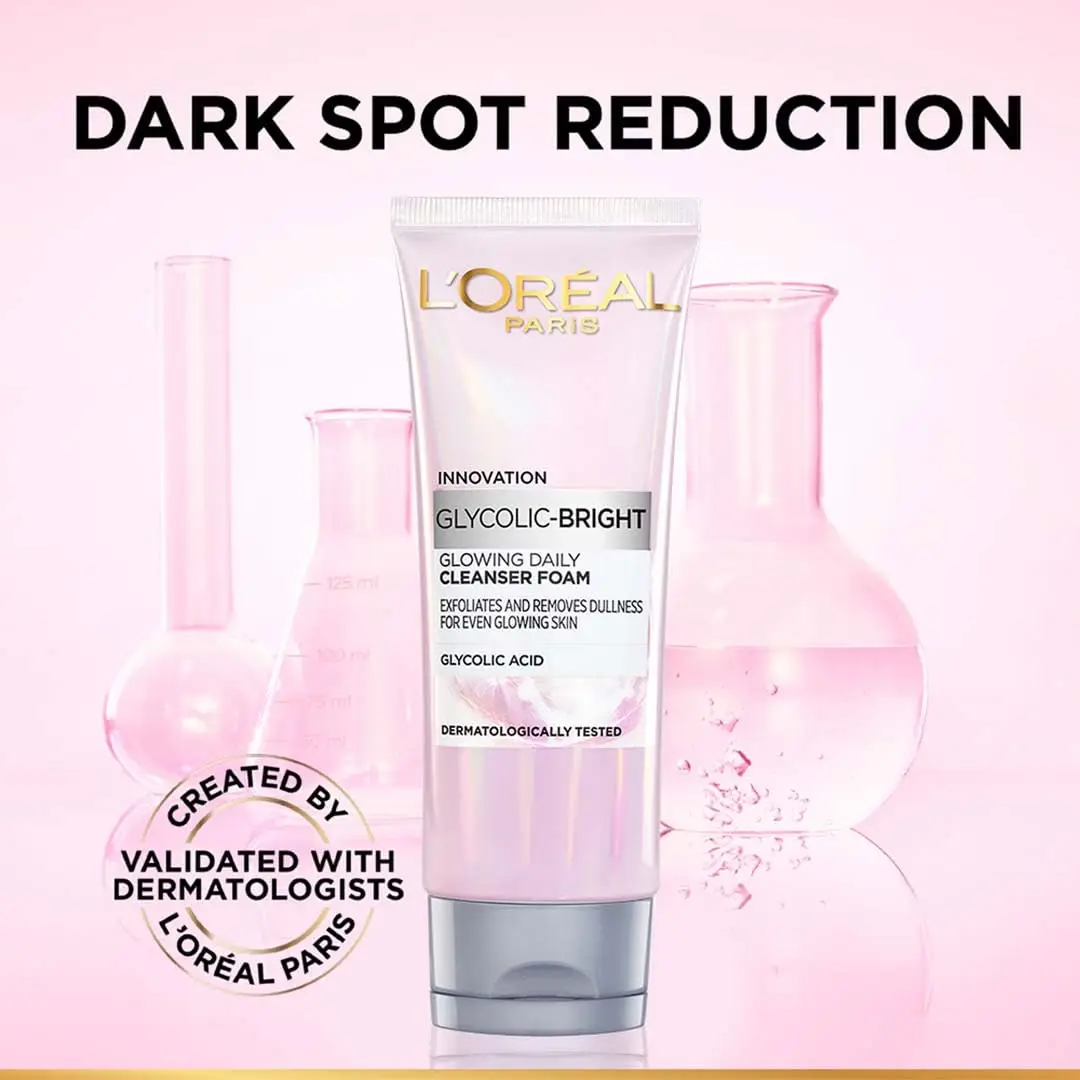 L'Oreal Paris Glycolic Bright Daily Foaming Face Cleanser