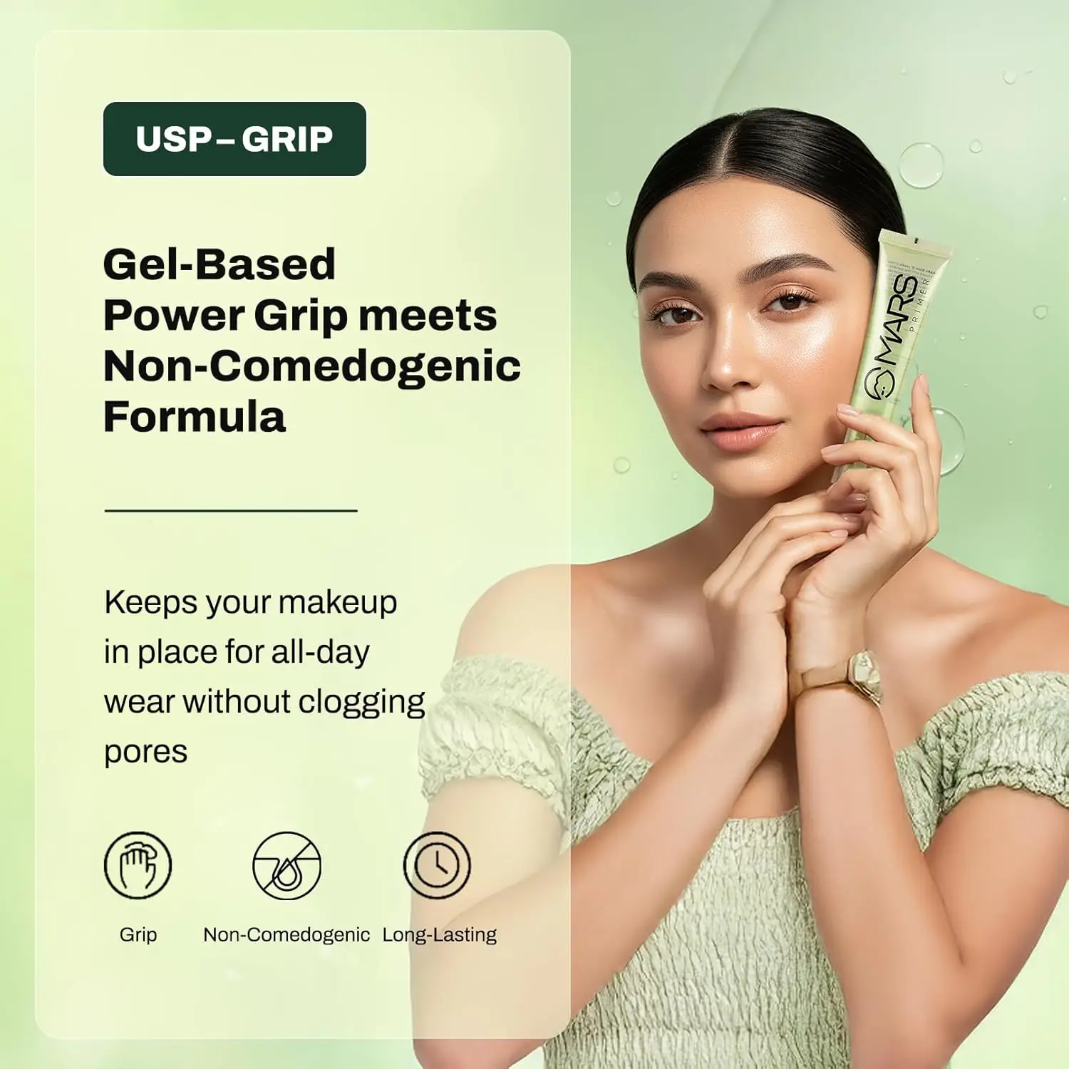 MARS Glow O' Clock Gel Primer for Face Makeup