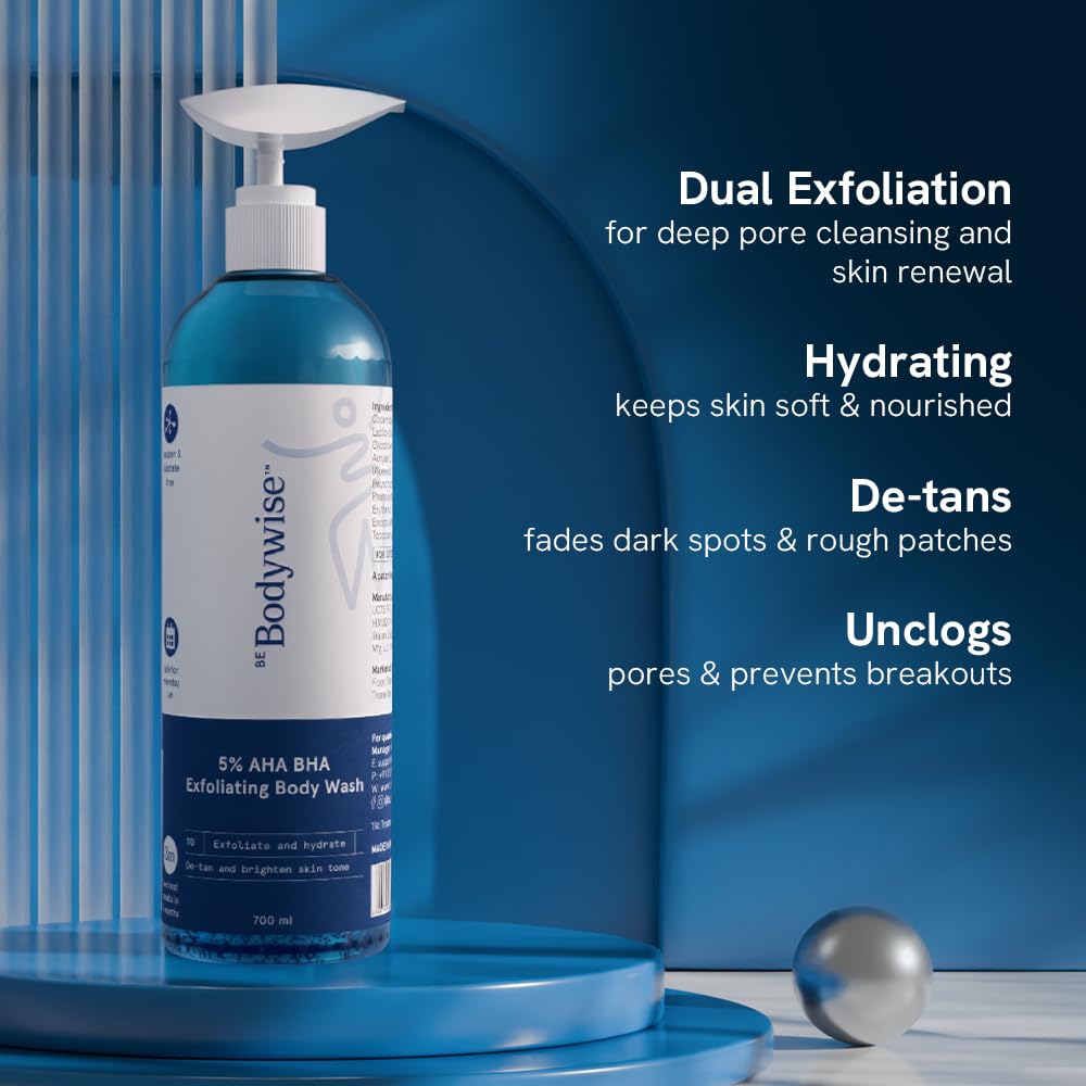 Be Bodywise 5% AHA BHA Exfoliating Detan Body Wash