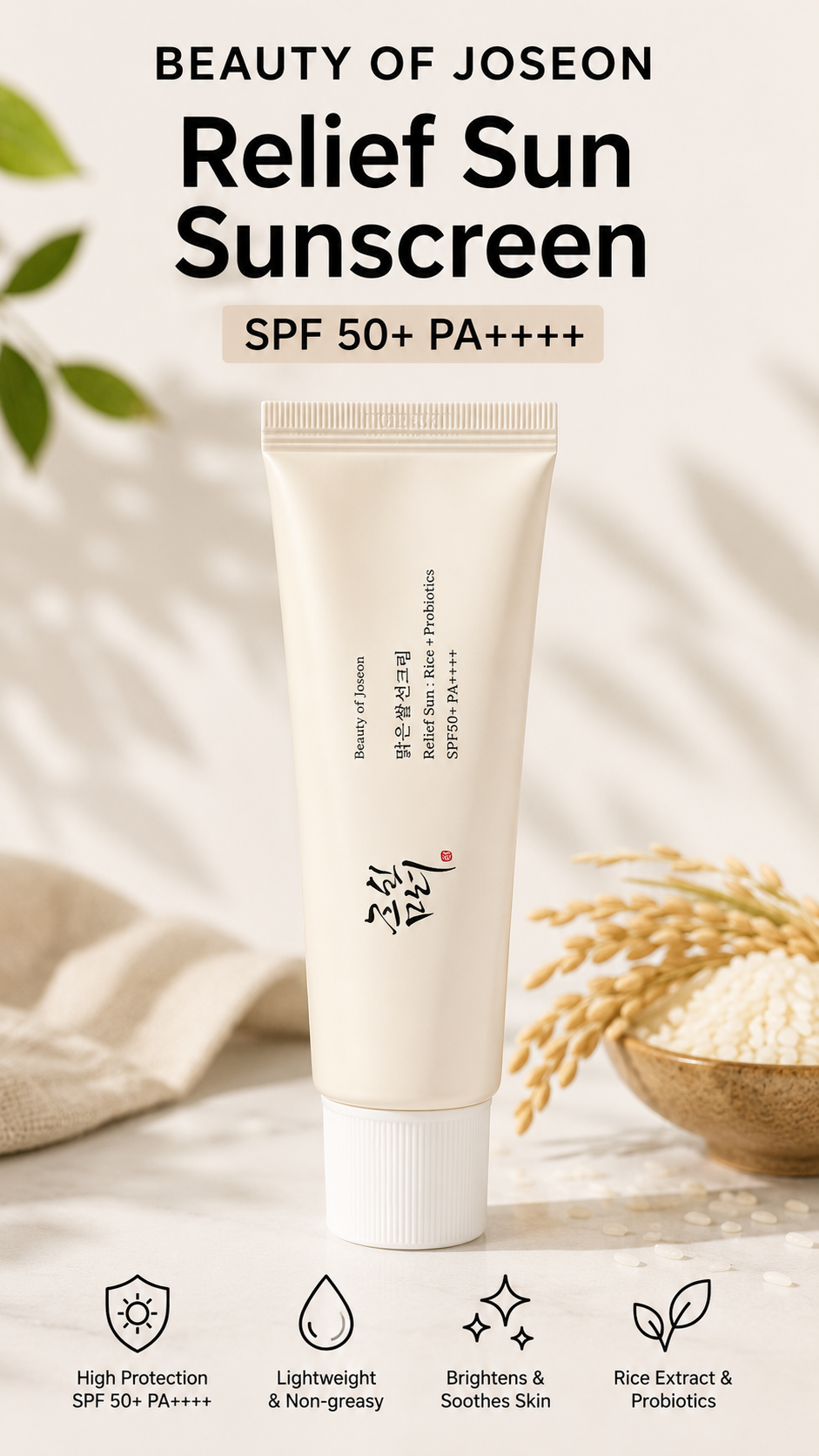 Beauty of Joseon Relief Sun Sunscreen SPF 50