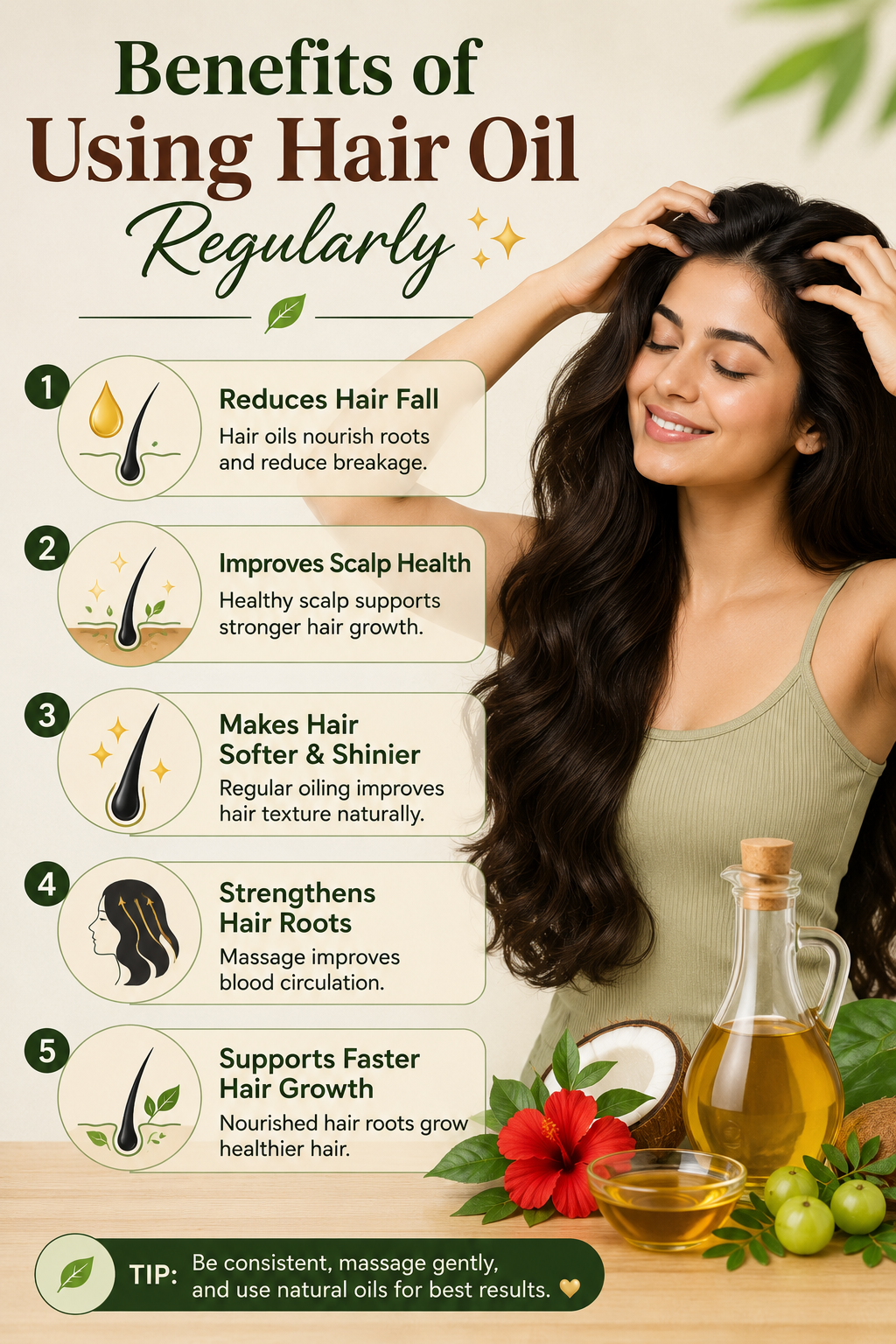 Benefits of Using Hair Oil Regularly ✨