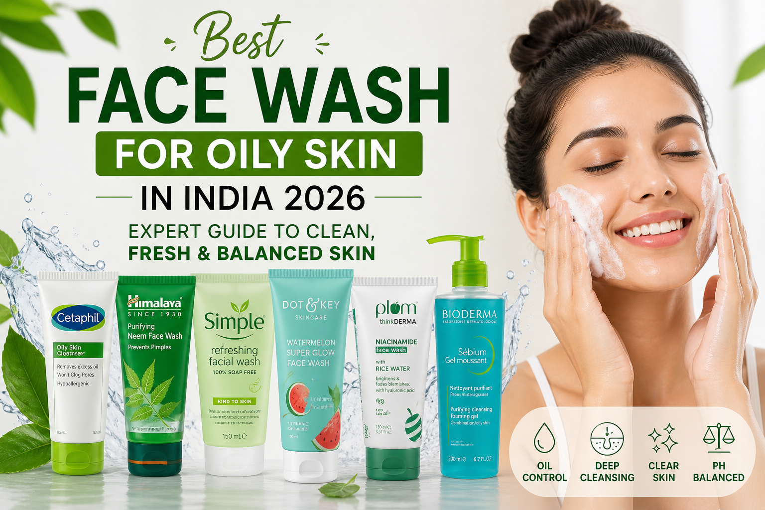 Best Face Wash for Oily Skin in India 2026