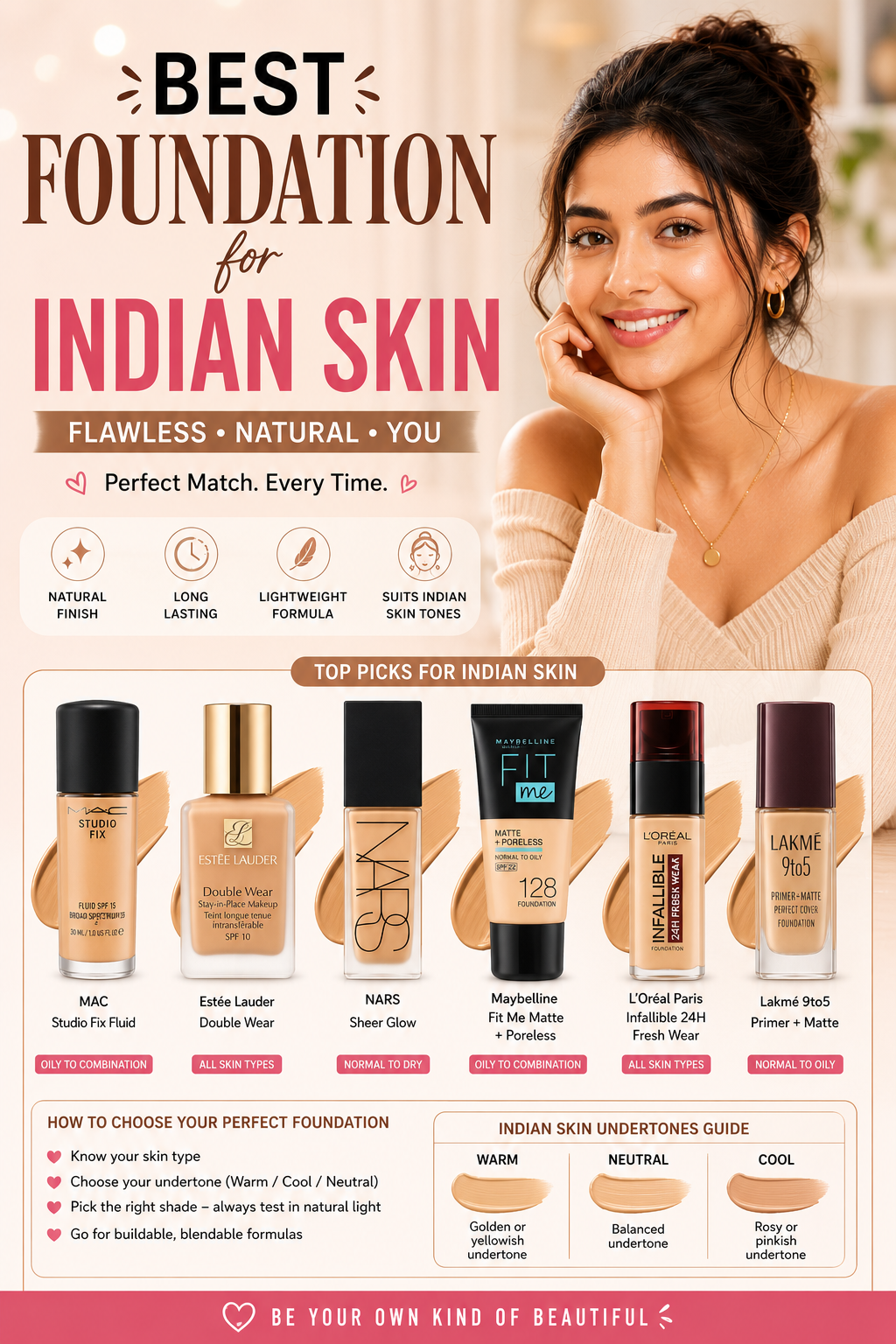 Best Foundation for Indian Skin