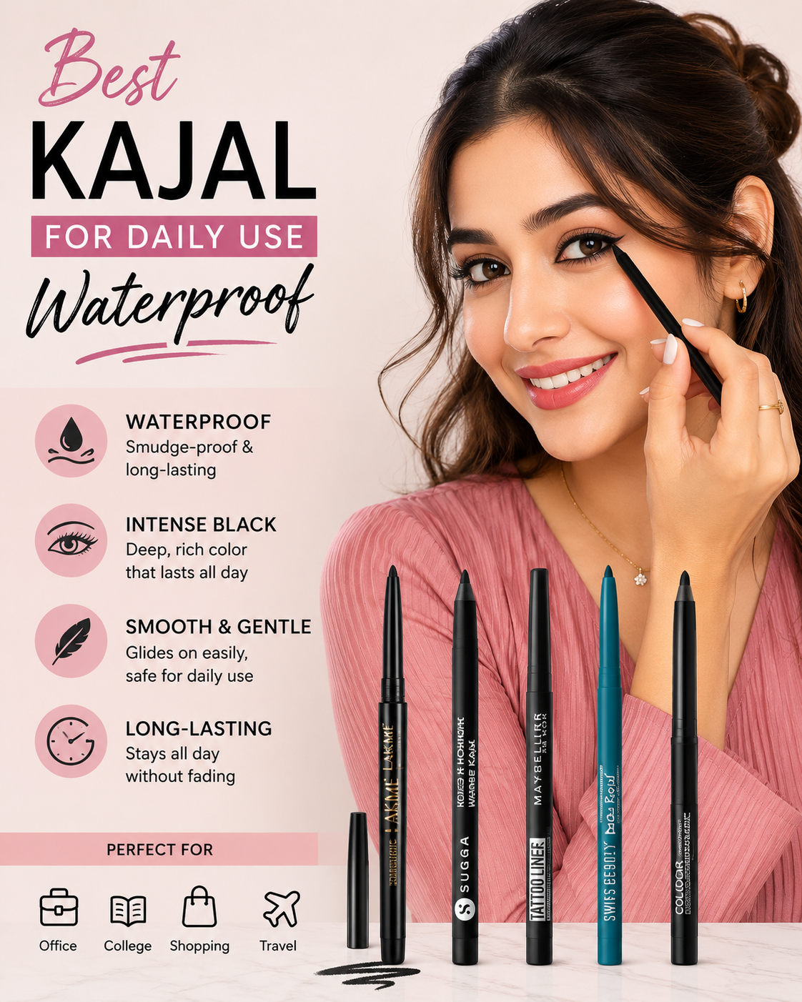 Best Kajal for Daily Use Waterproof