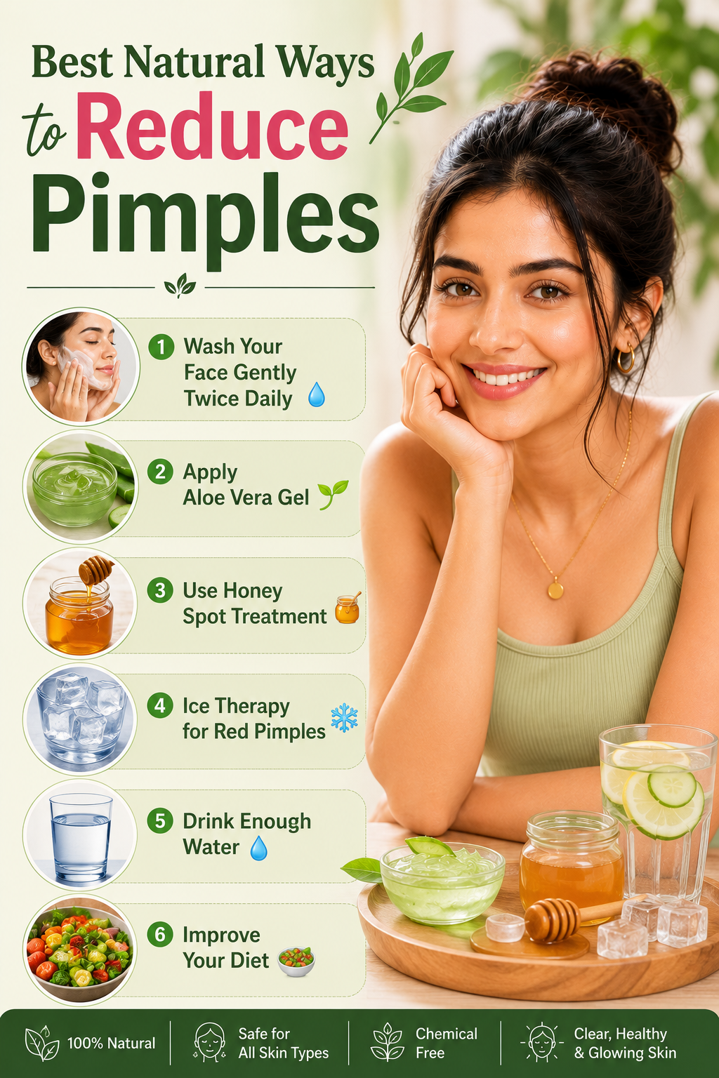 Best Natural Ways to Reduce Pimples