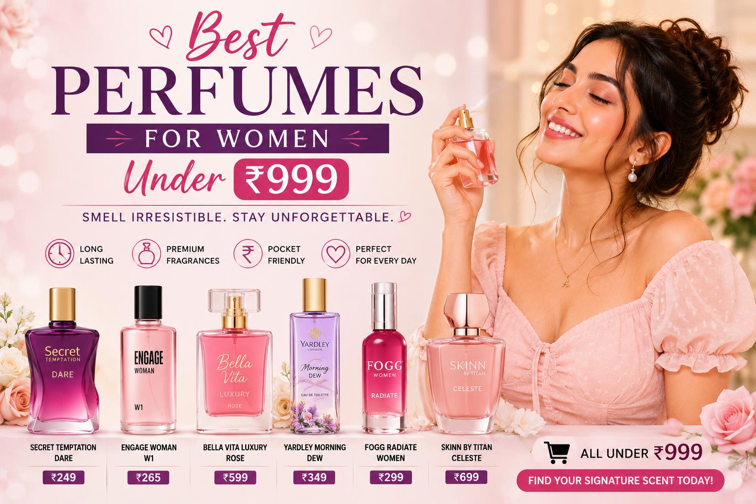 Best Perfumes for Women Under ₹999