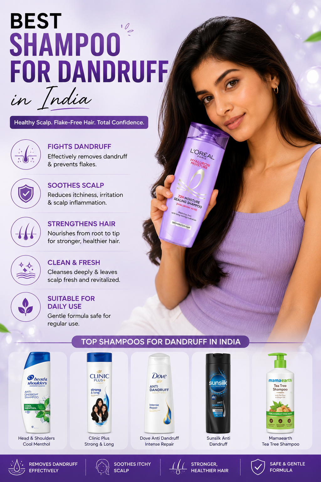 Best Shampoo for Dandruff in India