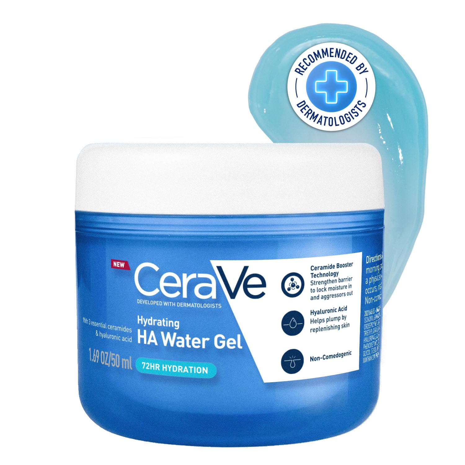 CeraVe HA water gel oil-free face moisturizer