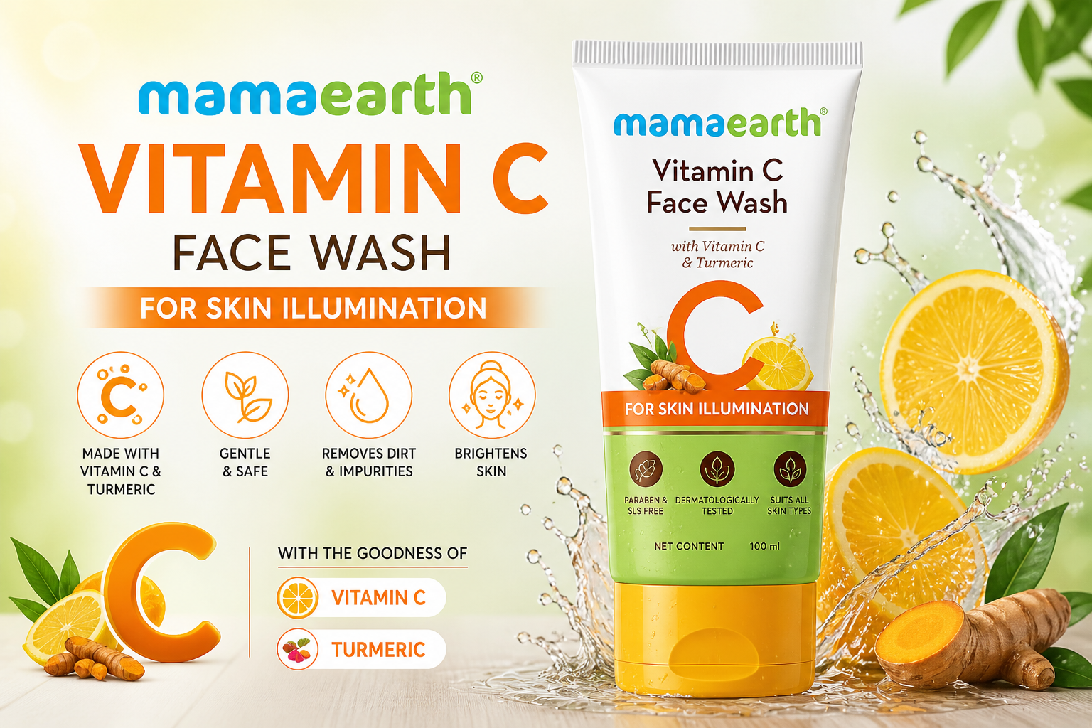 Mamaearth Vitamin C Face Wash