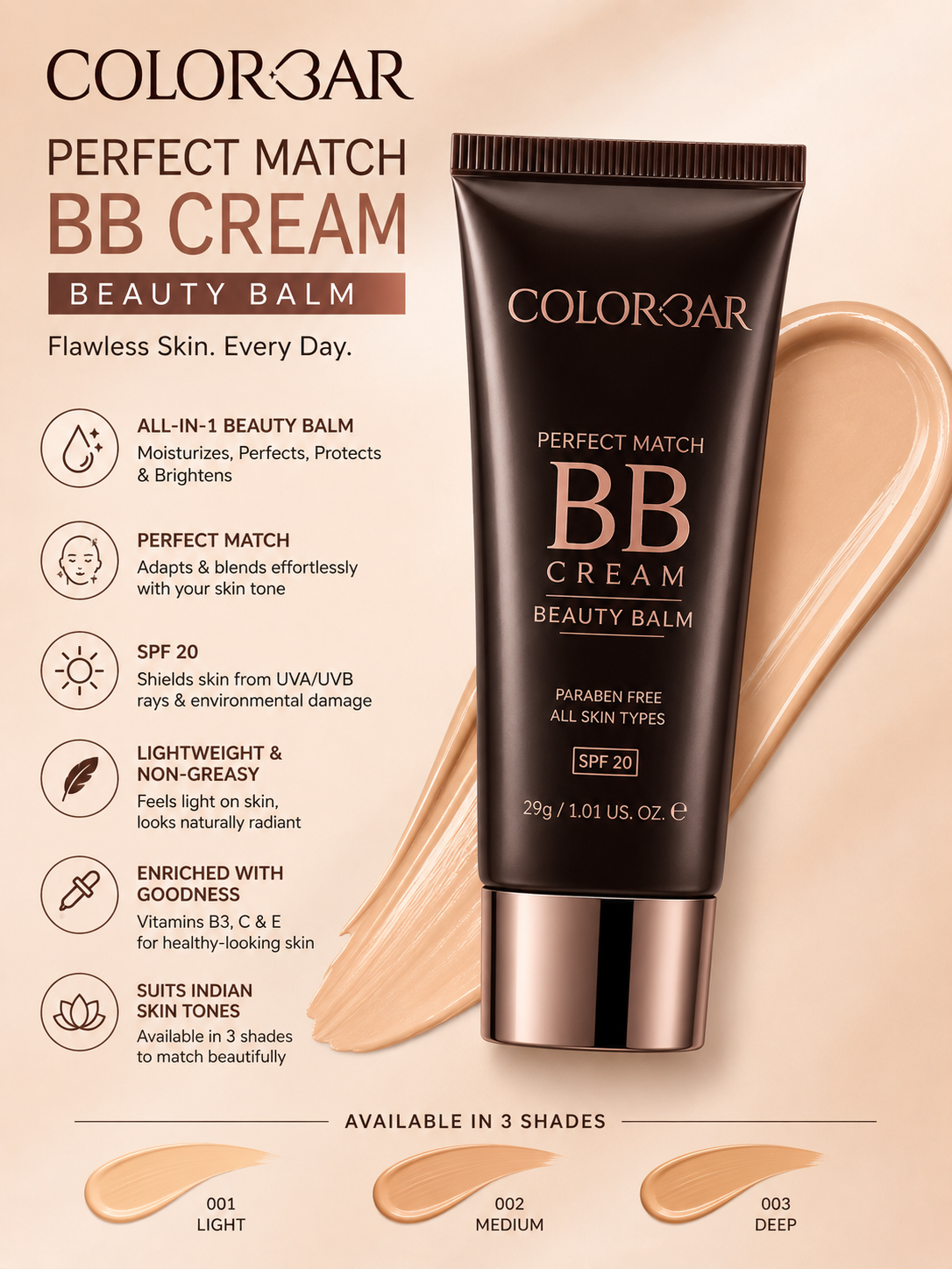 Colorbar Perfect Match BB Cream
