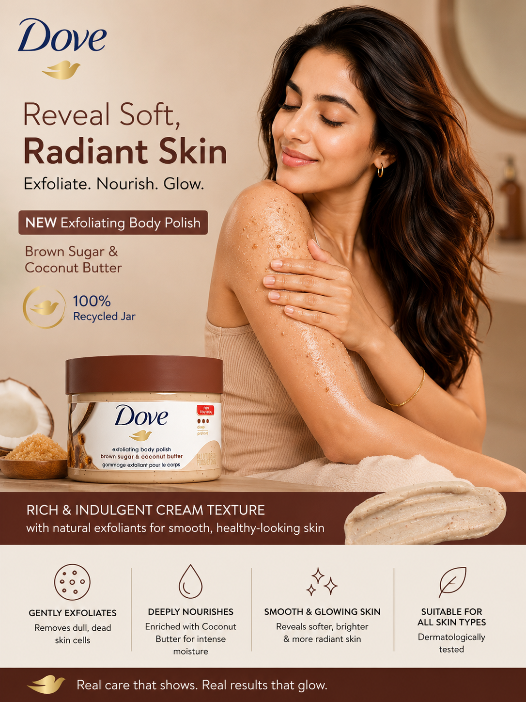 Dove Exfoliating Body Polish Scrub Review
