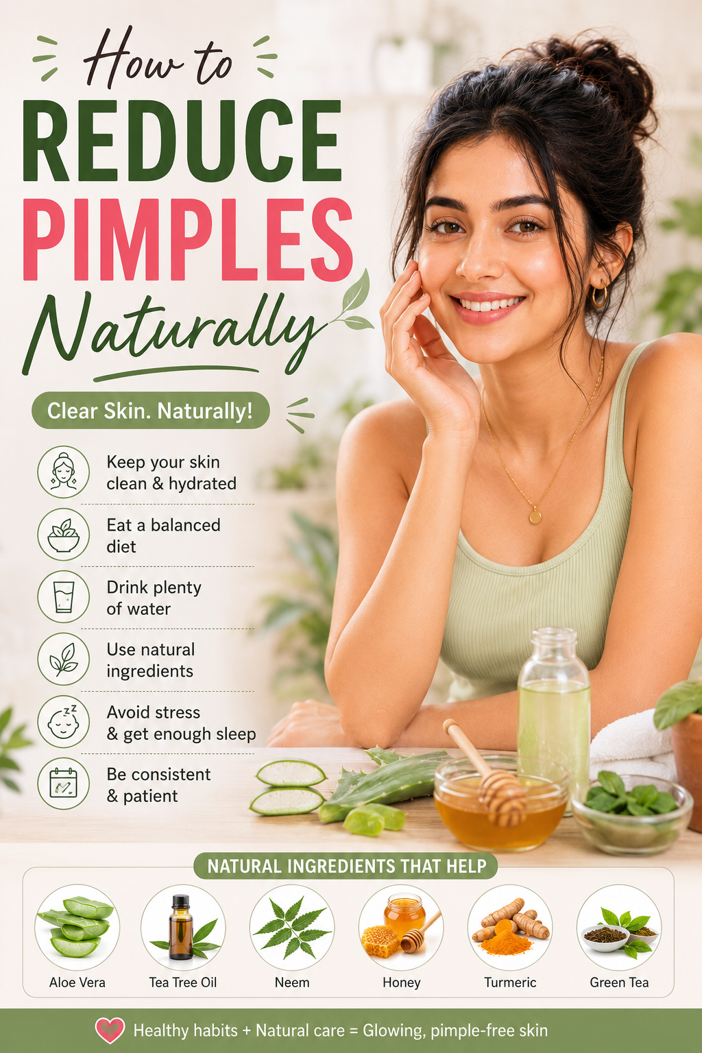 How to Reduce Pimples Naturally