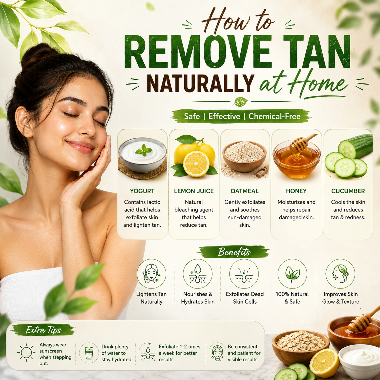 How to Remove Tan Naturally at Home