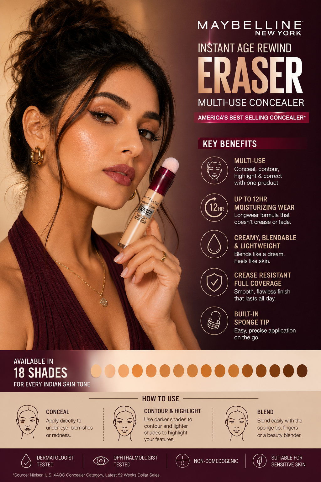 Key Features & Benefits Concealer maybelline