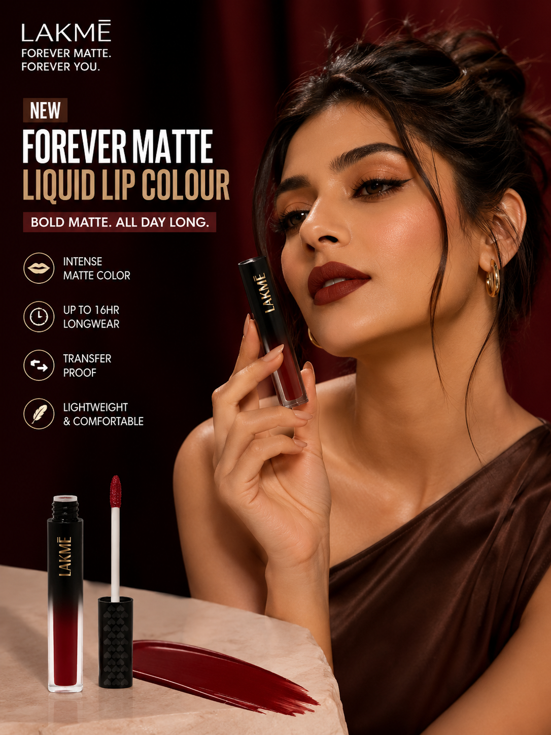 LAKMÉ Absolute Sheer Lip Mousse Lipstick 304 Chocolate
