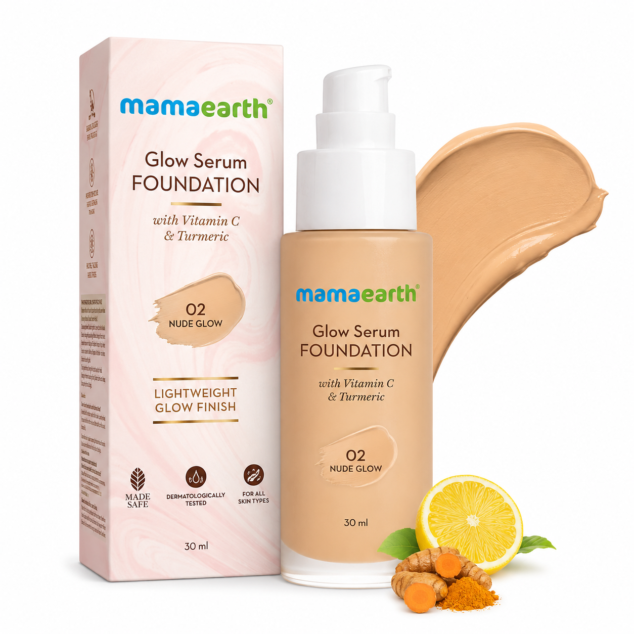 Mamaearth Glow Serum Foundation