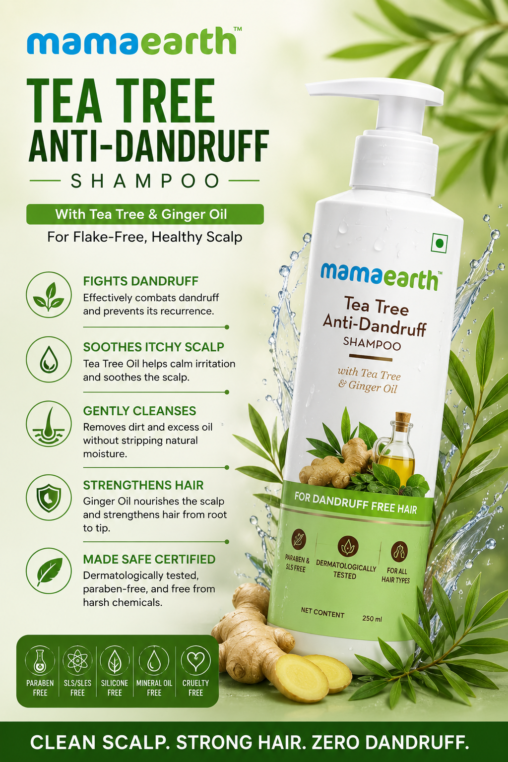 Mamaearth Tea Tree Anti-Dandruff Shampoo