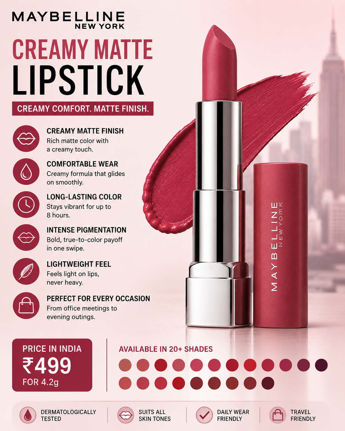 Maybelline Creamy Matte Lipstick