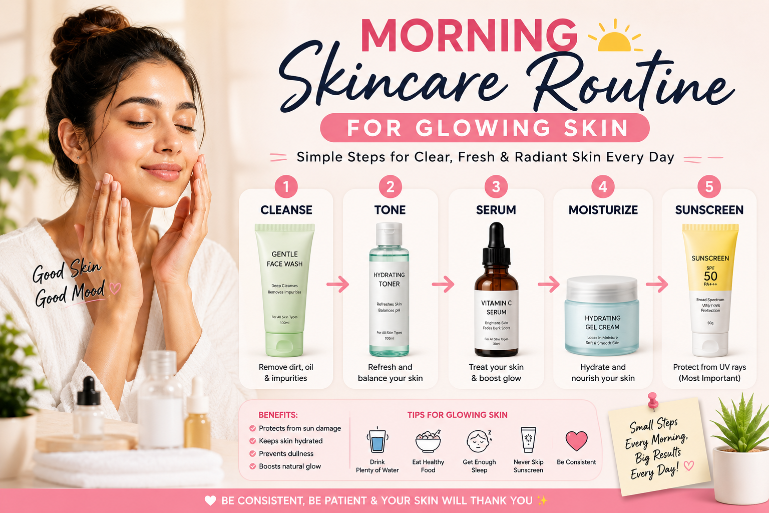 Morning Skincare Routine for Glowing Skin