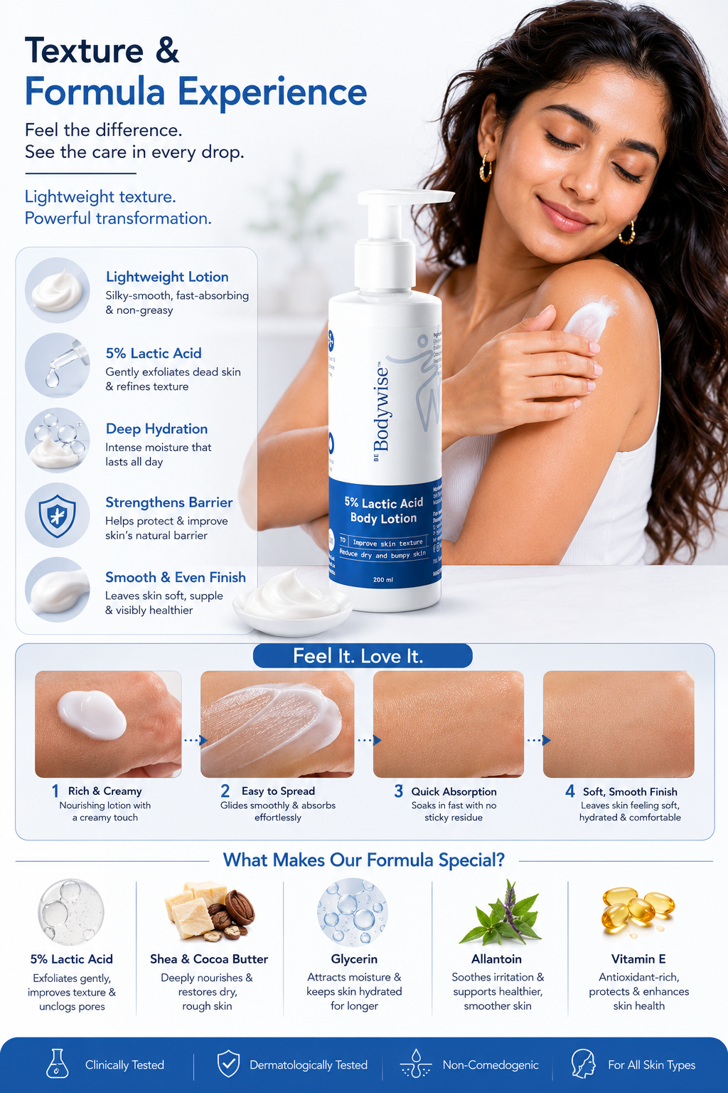 Skincare formula experience and benefits