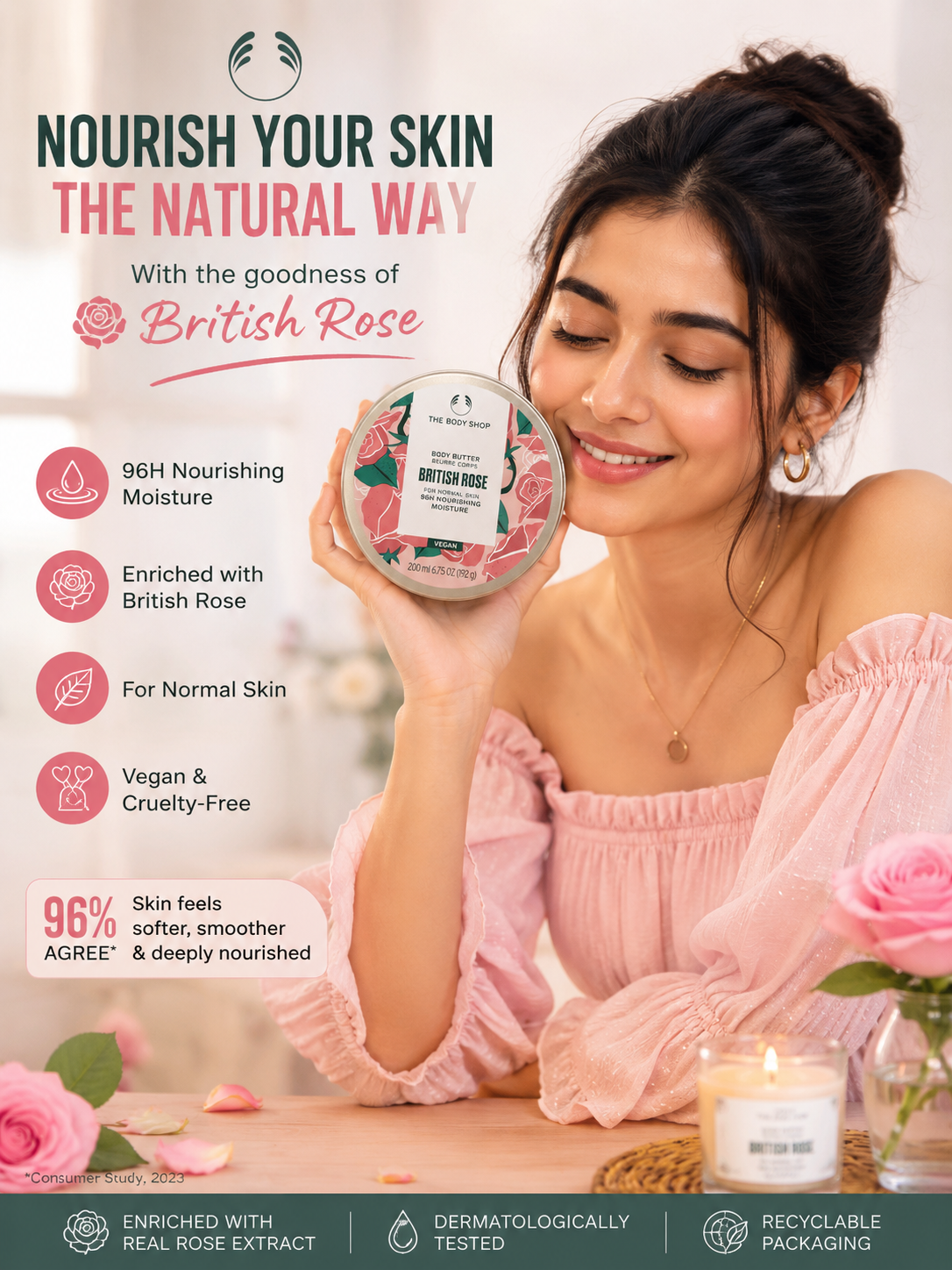 The Body Shop British Rose Body Butter Review