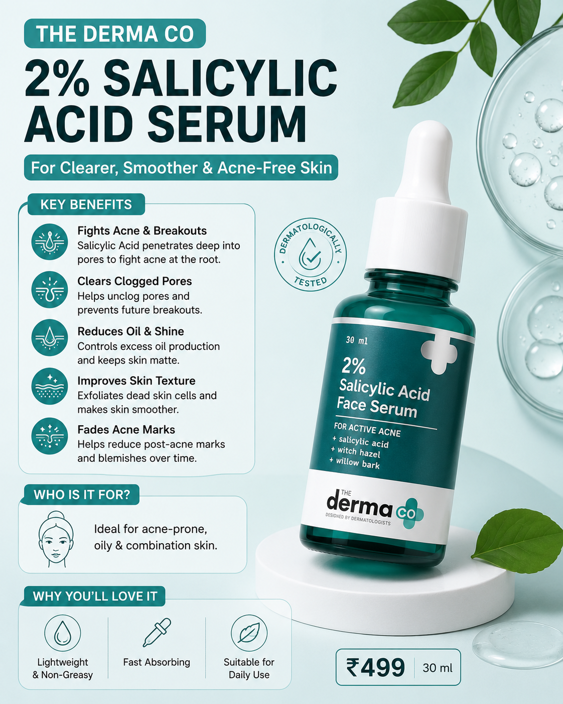 The Derma Co 2% Salicylic Acid Serum