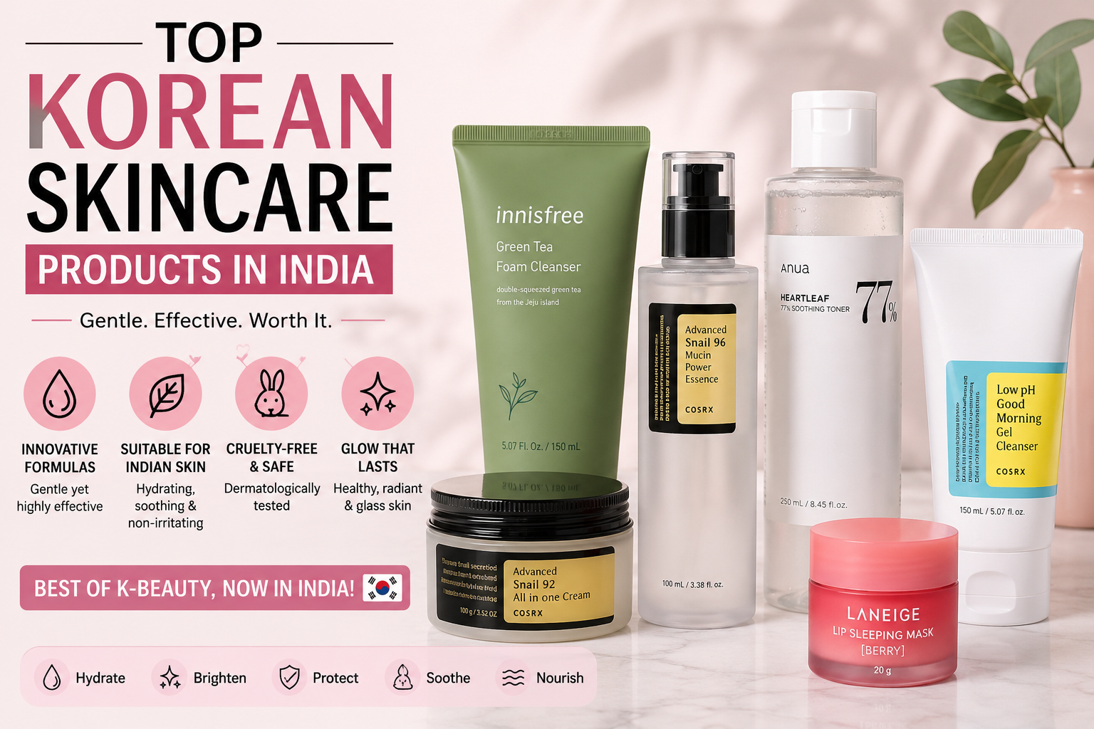 Top Korean Skincare Products in India