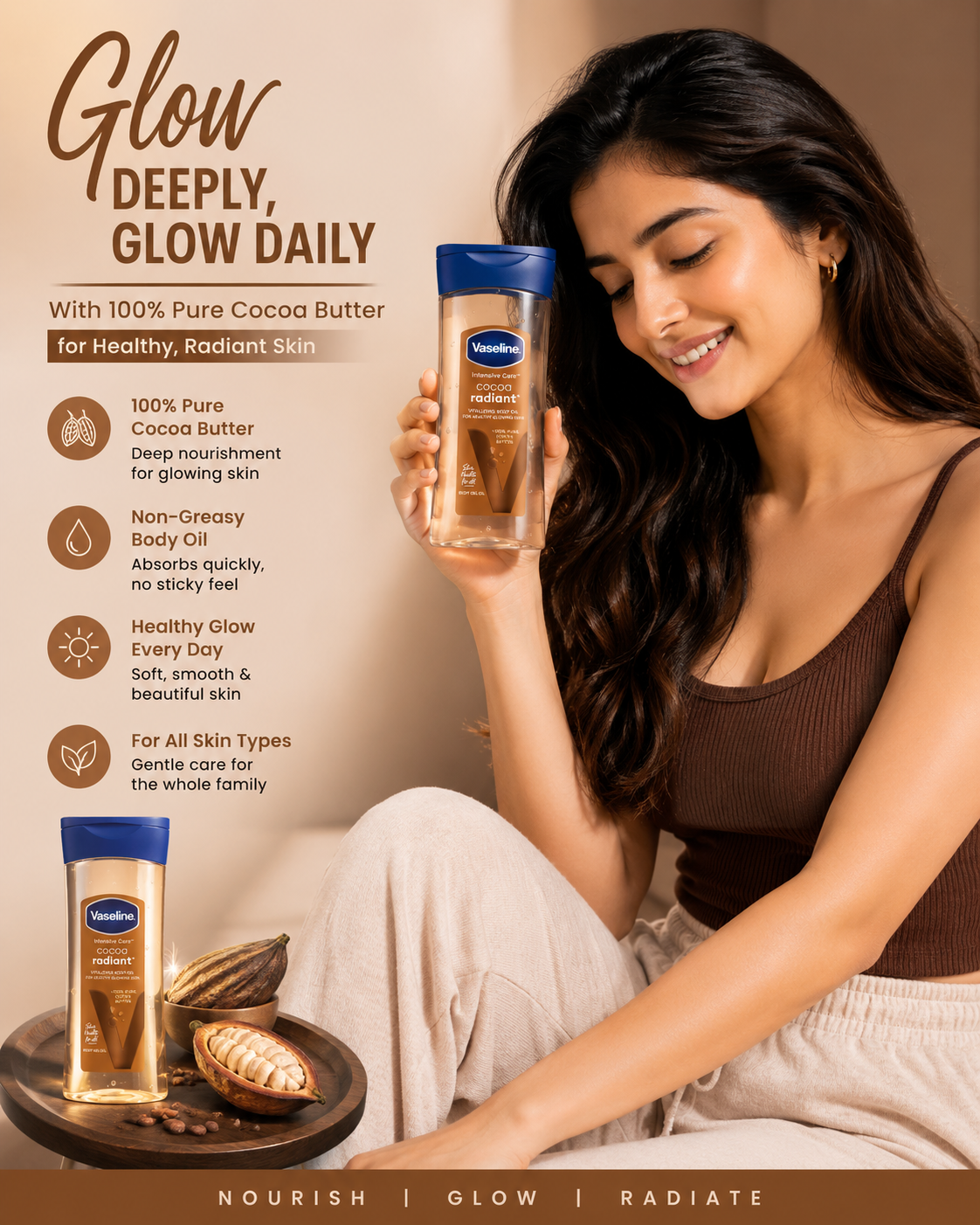 Vaseline Cocoa Radiant Body Oil Review