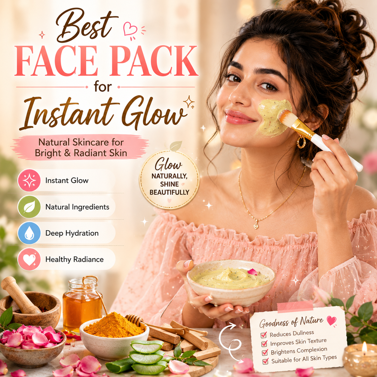Best Face Pack for Instant Glow