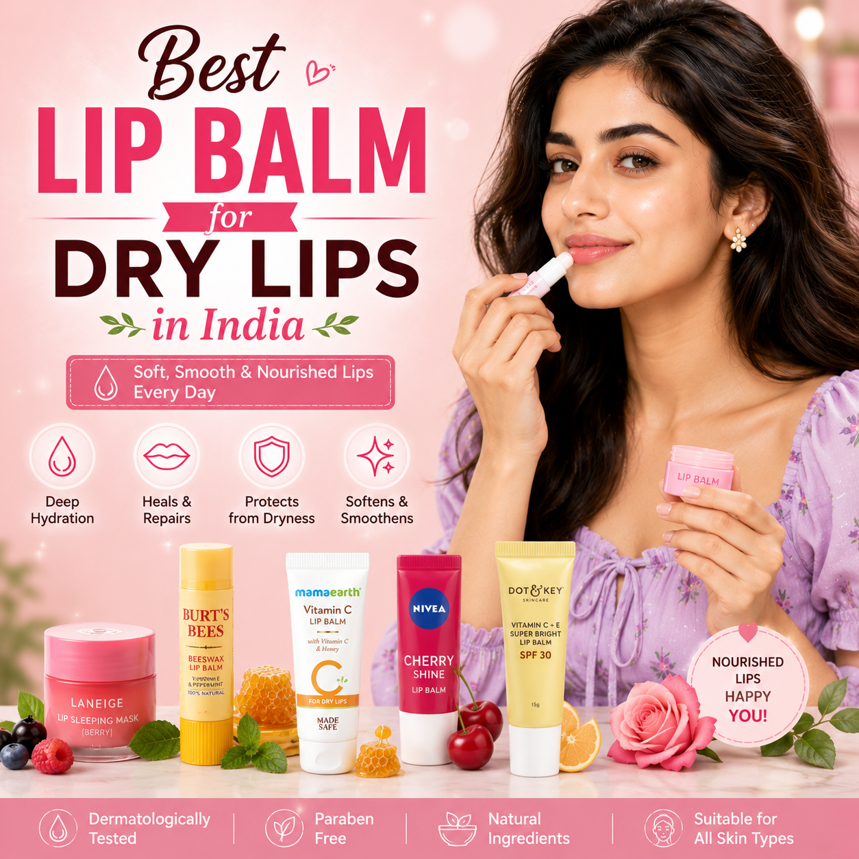 Best Lip Balm for Dry Lips in India