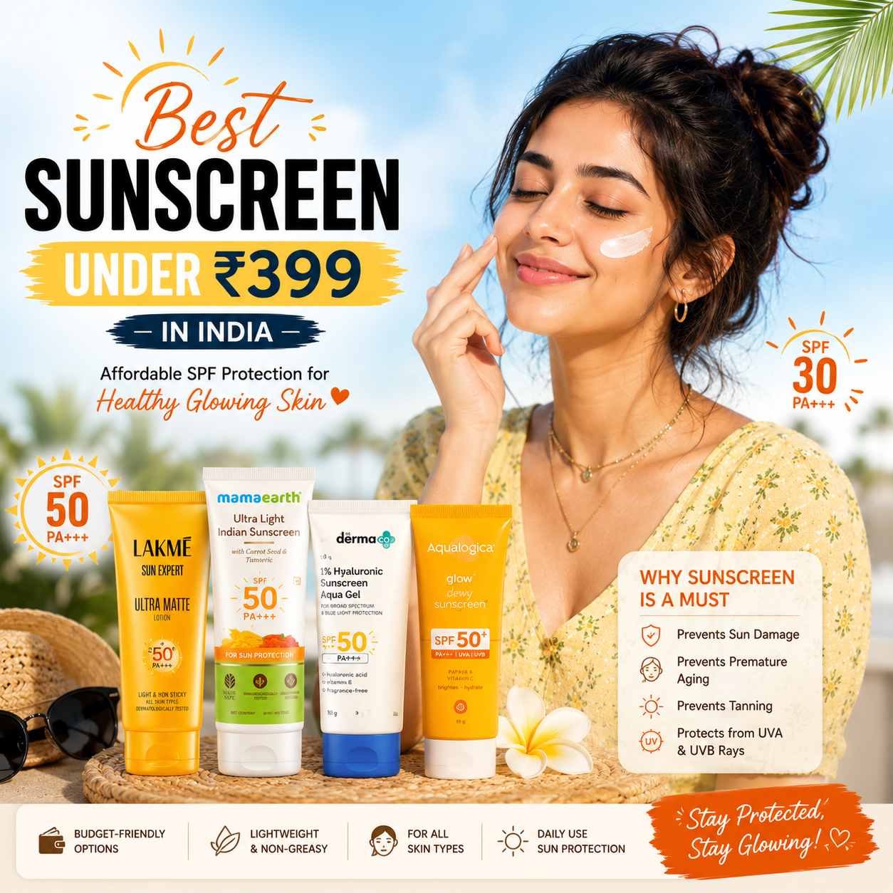 Best Sunscreen Under ₹399 in India