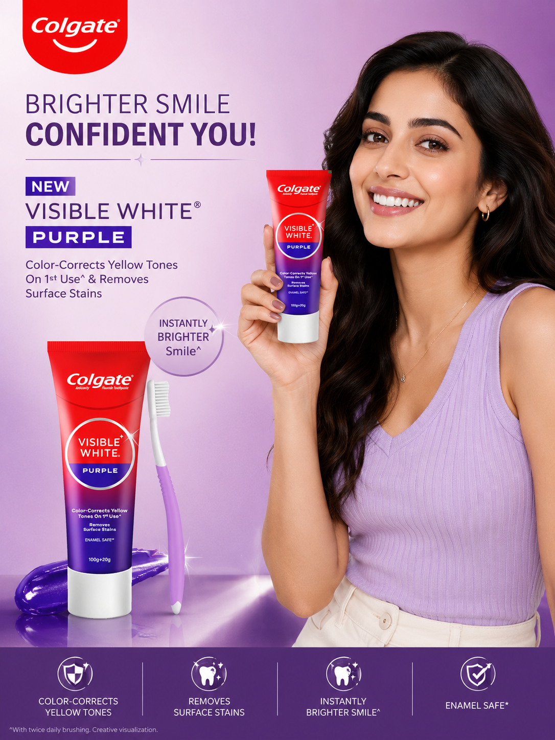 Colgate Visible White Purple Toothpaste Review
