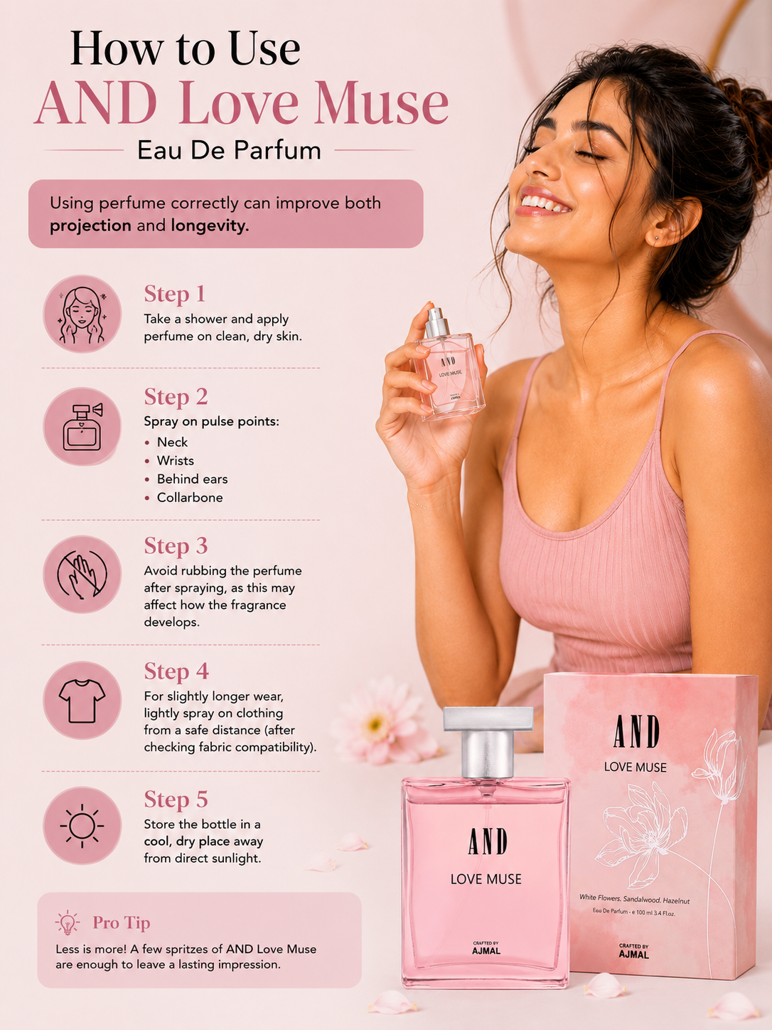 How to Use AND Love Muse Eau De Parfum