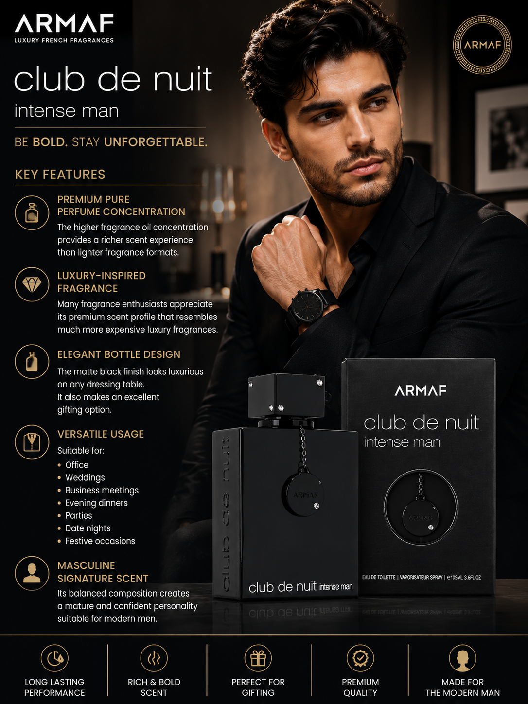 Key Features armaf club