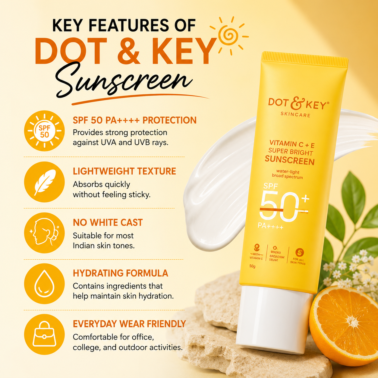 Key Features of Dot & Key Sunscreen