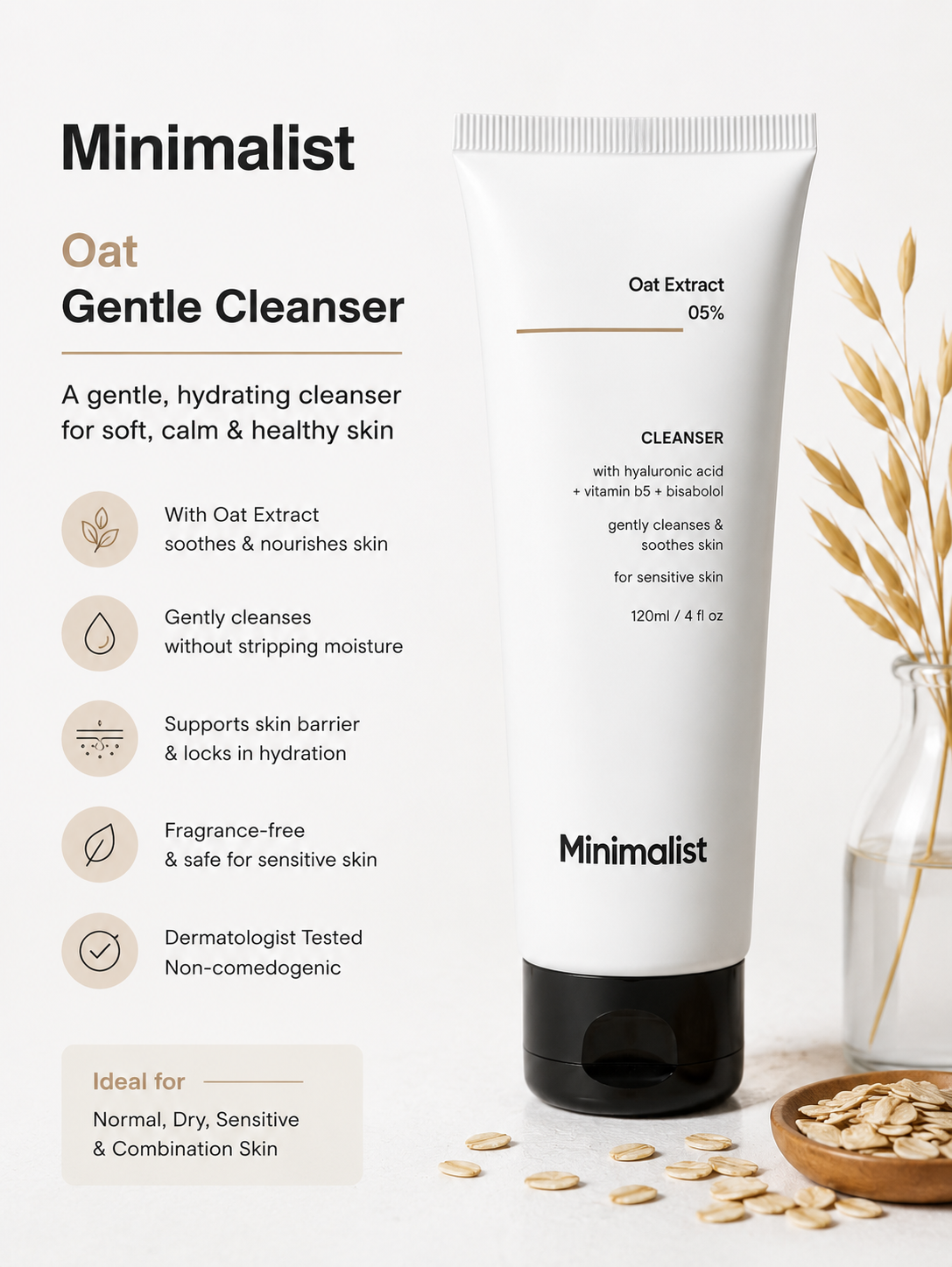 Minimalist Oat Gentle Cleanser