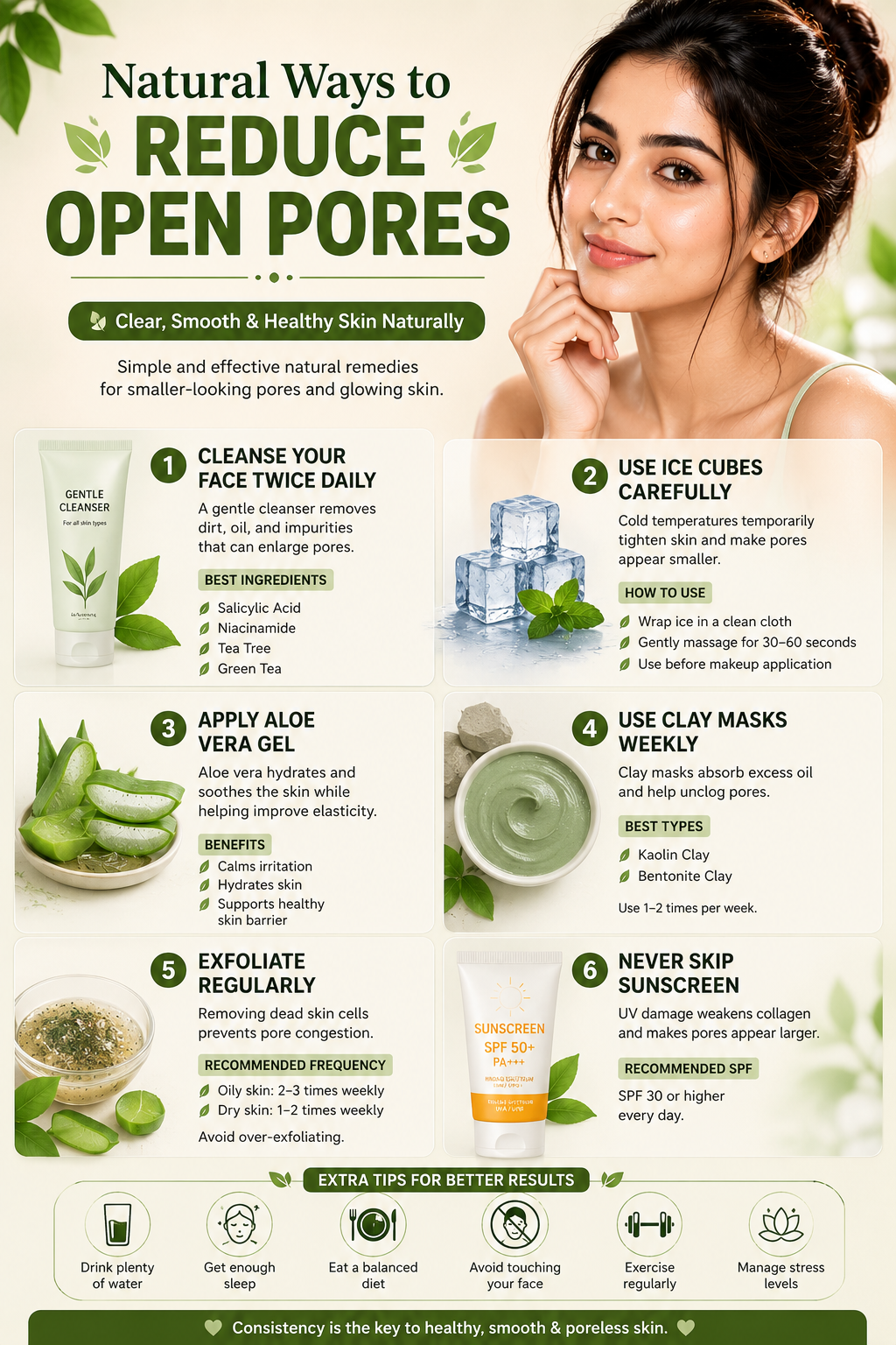 Natural Ways to Reduce Open Pores