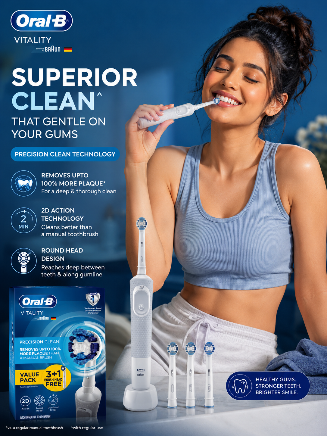 Oral-B Blue Vitality Cross Action Electric Rechargeable Toothbrush Review