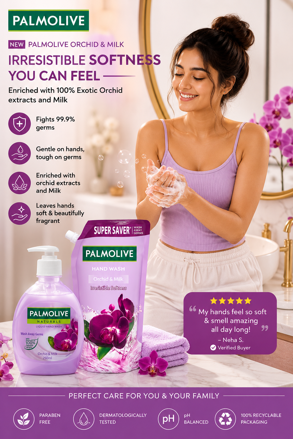 Palmolive Naturals Black Orchid & Milk Liquid Hand Wash Review