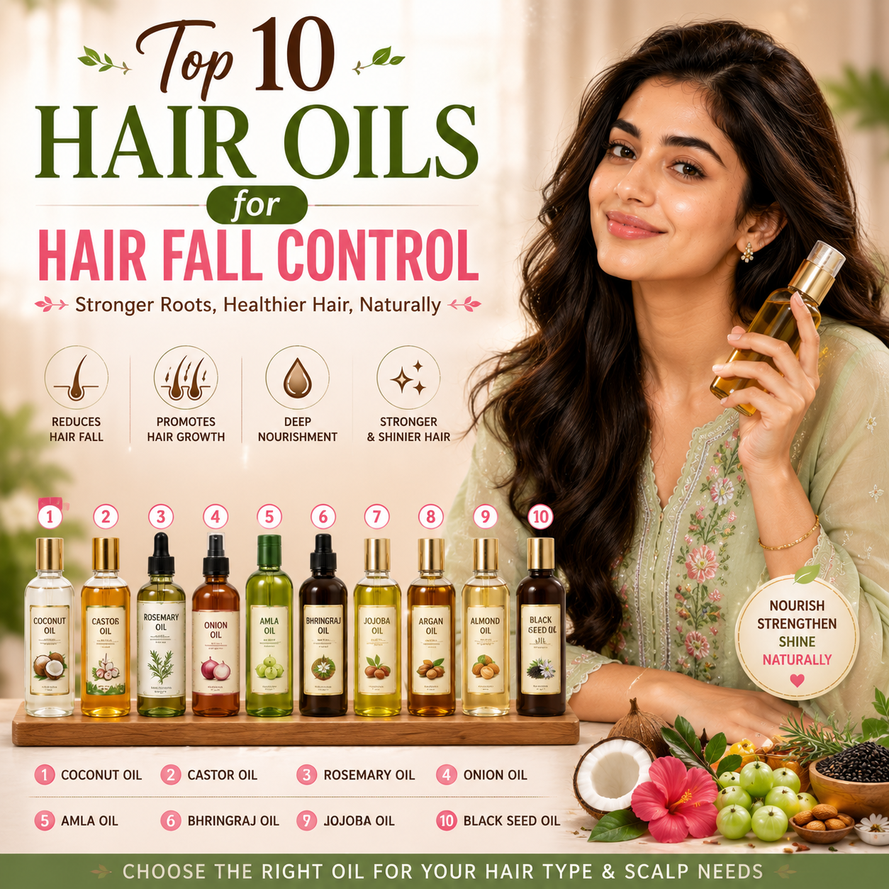 Top 10 Hair Oils for Hair Fall Control