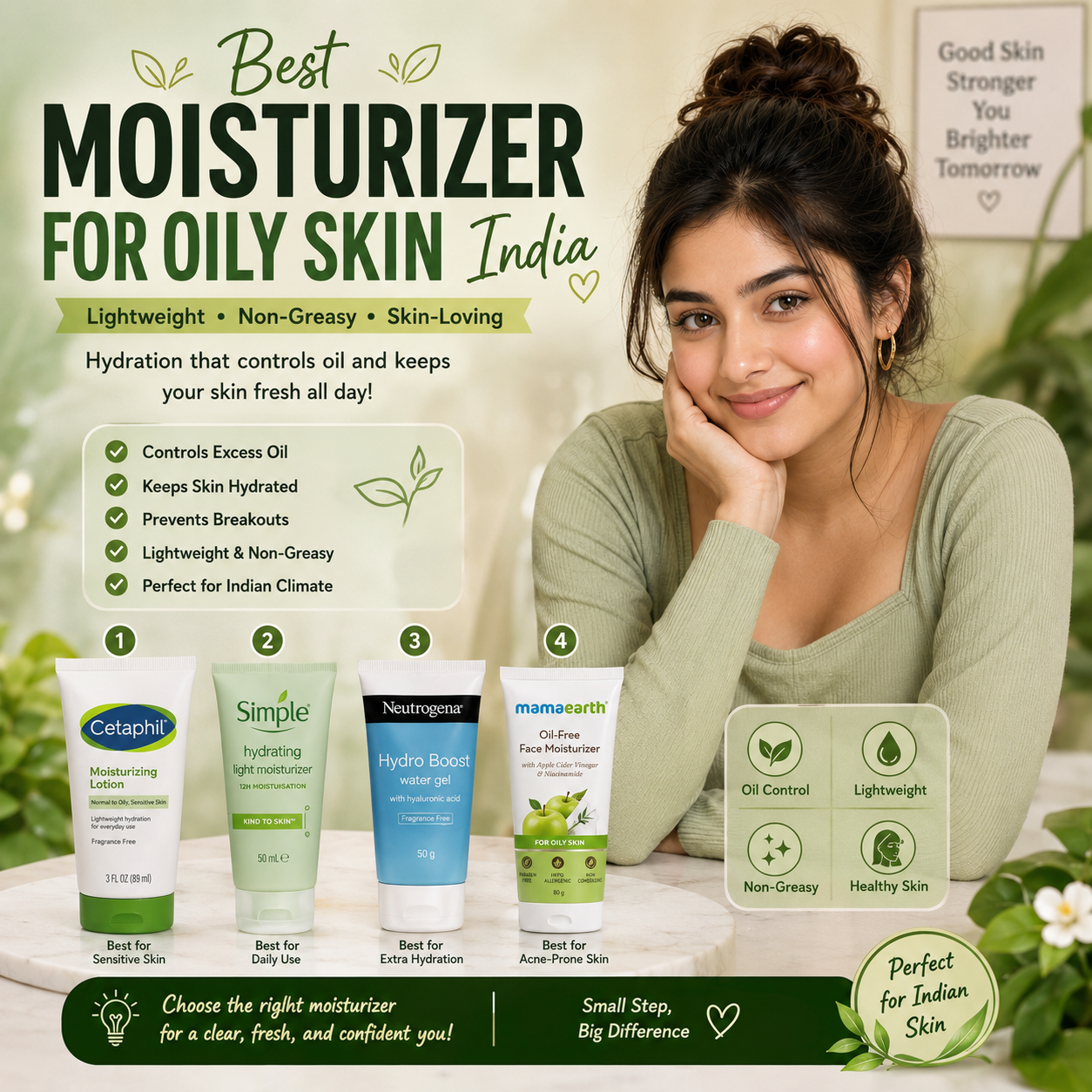 Best Moisturizers for Oily Skin in India