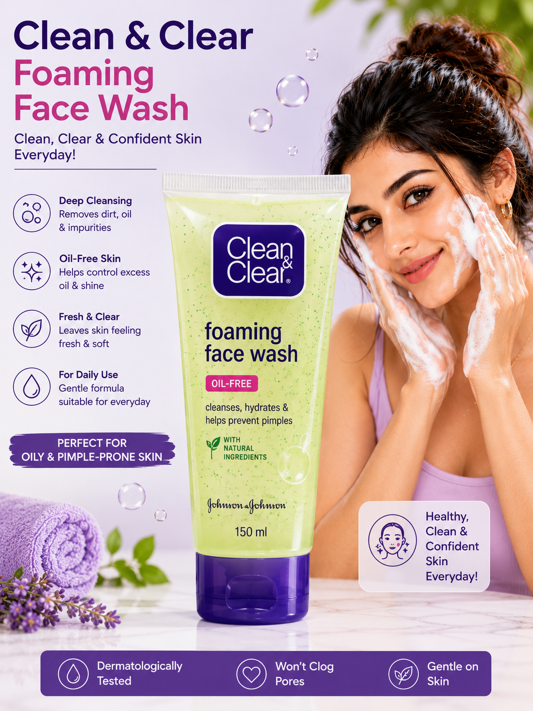 Clean & Clear Foaming Face Wash