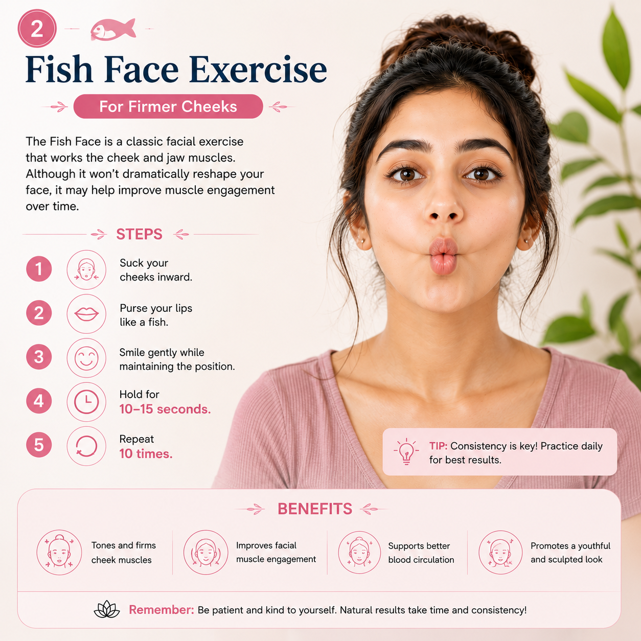 Fish Face Exercise (For Firmer Cheeks)