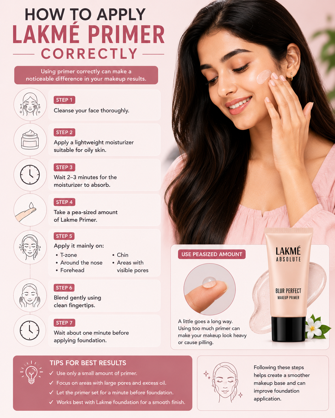 How to Apply Lakme Primer Correctly